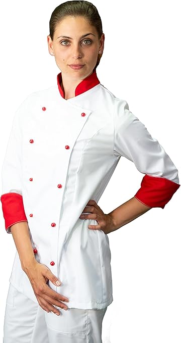 tessile astorino Ricamo Gratuito - Grembiule da Cucina Corto - Bordeaux - Divisa da Lavoro Donna - Grembiuli per Barista, Cameriera, Bar, Ristorante