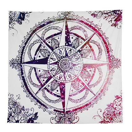 Transer Belle Serviette De Plage Hippie Tribal Compass Tapisserie Tenture Dortoirs Tapisseries De Plage Voyage Accessoires 145145cm