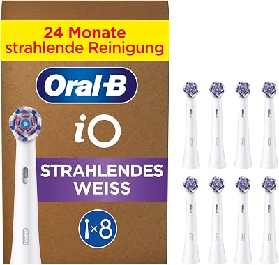 Aufsteckbürsten iO Strahlendes Weiss, Weiß, 8 Stück