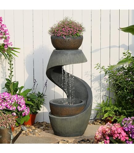 Amazon.com: Henri Studio 4033F2RL Zen 3-Bowl Fountain, One Size