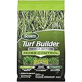 Scotts Turf Builder Triple Action for Moss Control, 40 lbs. | Moss Killer and Lawn Fertilizer, Covers Up to 8,000 sq. ft.
