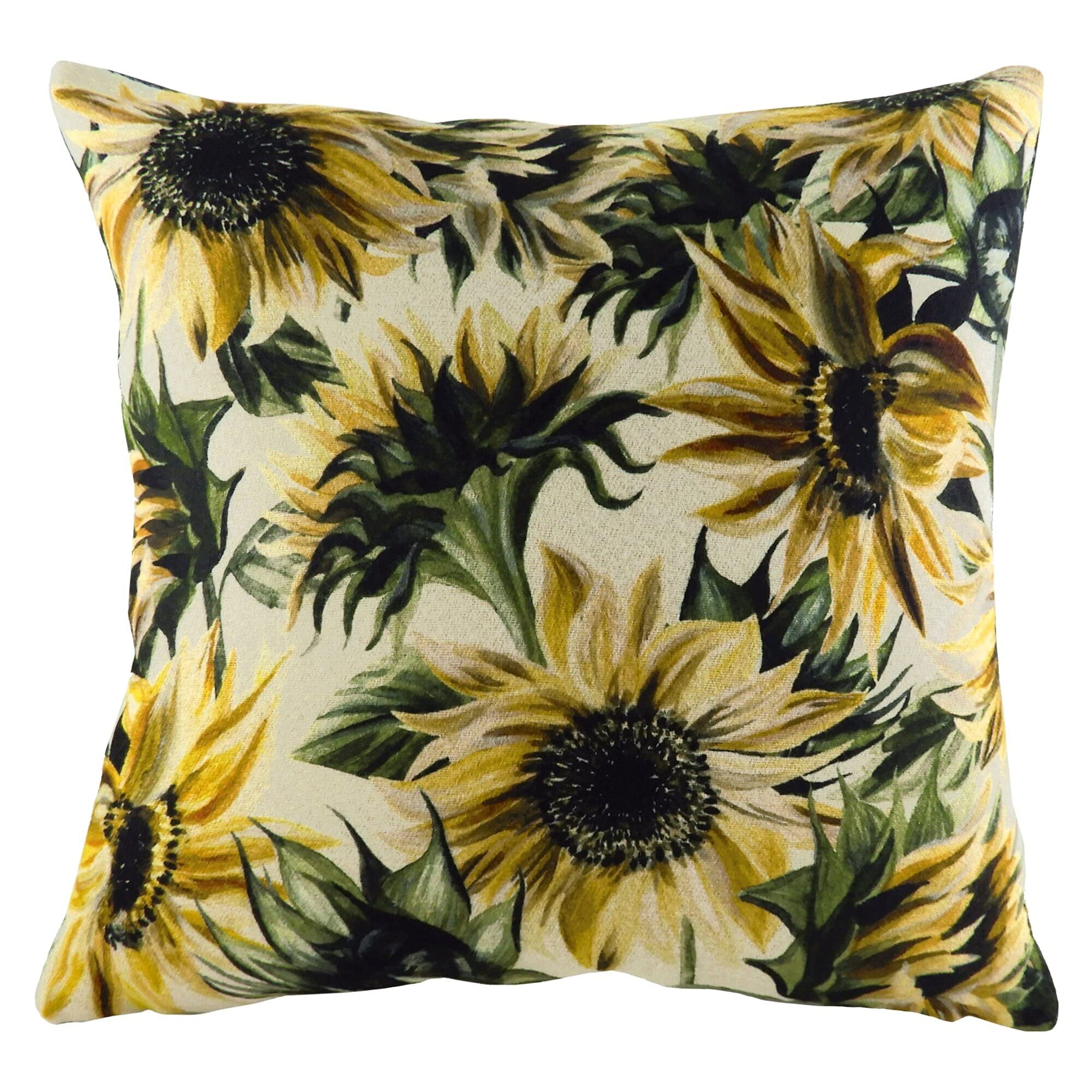 Evans Lichfield Elwood Sunflowers Cushion Cover, Multi, 43 x 43cm