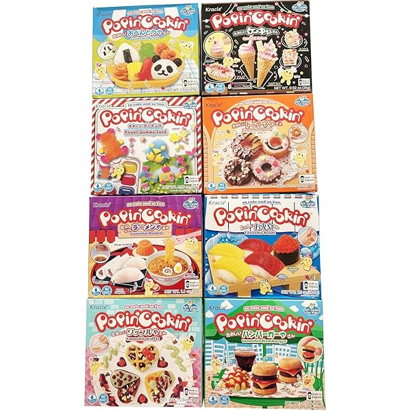Amazon.com : K-Munchies Kracie Popin Cookin Kits - 4 Pack Assorted