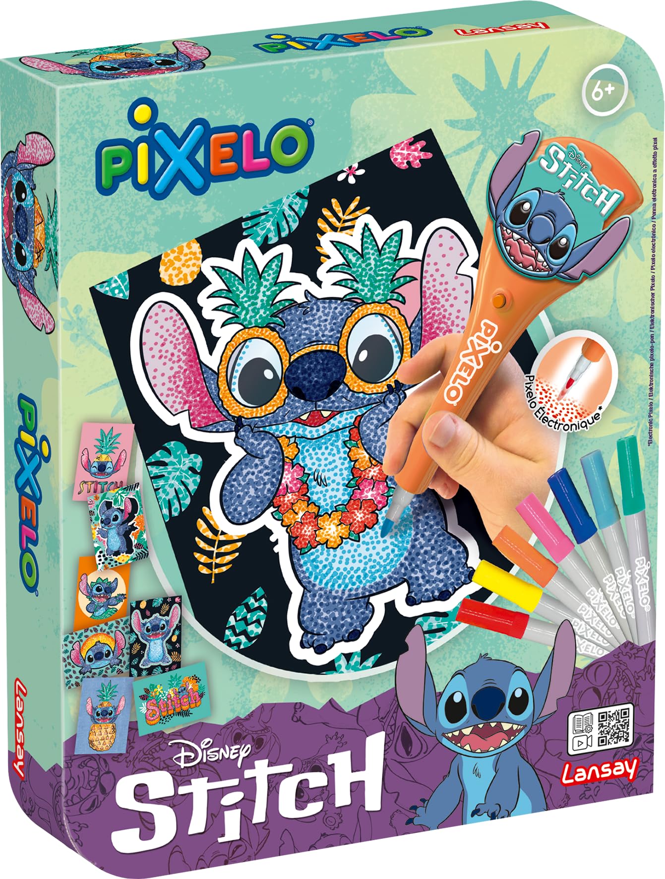 Lansay Pixelo – Set Disney: Stitch – Create Beautiful Coloured Drawings in a Few Moments – Fun and Creative Activity for Children – Creative Leisure – Develops the Imagination – Ages 6 and up