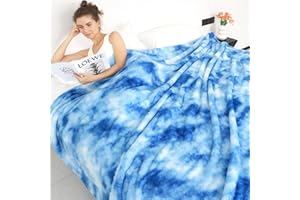 obinsm Soft Throw Blanket Blue Blanket Throw Soft Fleece Blanket Throw