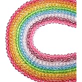 Beadthoven 1544pcs 2mm Glass Crystal Mixed Color Faceted Round Seed Beads for Jewelry Making - Transparent Crystal Gemstone Beads Loose Spacers for Bracelets, Necklaces, DIY Craft