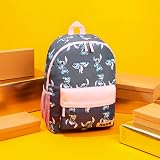 Disney Stitch Backpack for Girls Navy Pink Rucksack School Bag view 5