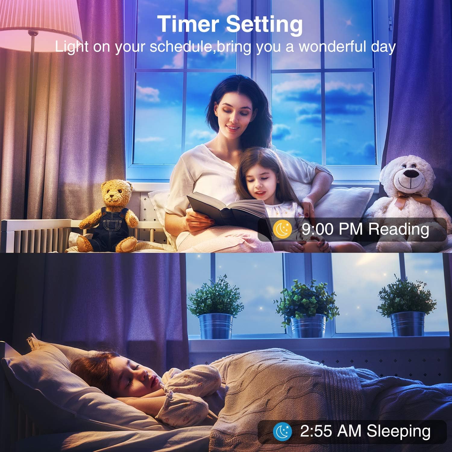 Led Strip Lights, Smart WiFi Led Lights 16.4ft Works with Alexa and Google Home, App Control, 16 Million Colors, Music Sync, RGB Color Changing Led Strips for Bedroom, Home, Tv, Kitchen, Party: Home Improvement