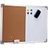 Bi-Office Kombi-Pinnwand Mit Holzrahmen – Kork & Whiteboard In Einem, Trocken Abwischbar & Selbstheilend