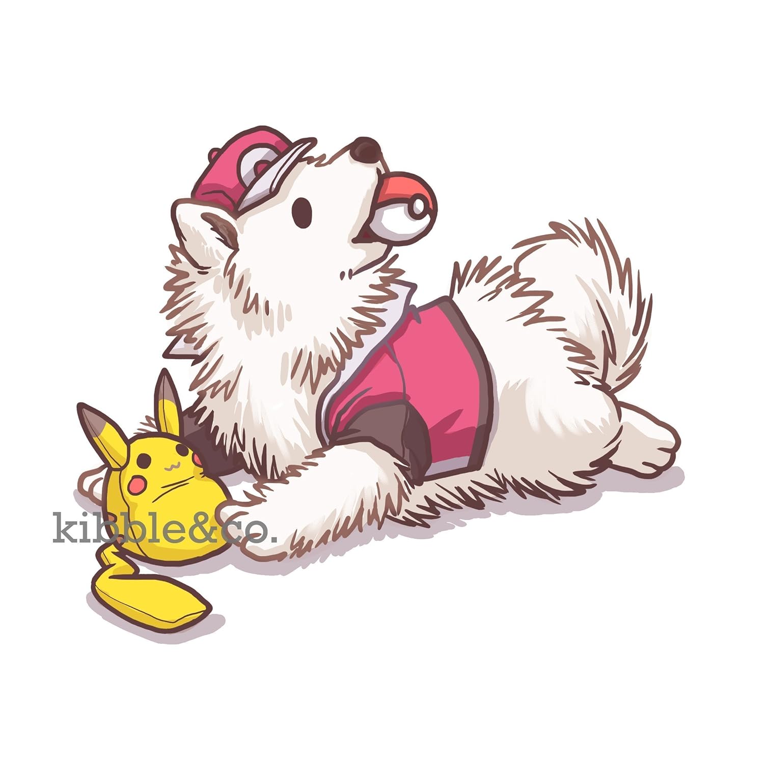 Amazoncom Pokemon X Samoyed Print 8 X 10 Handmade