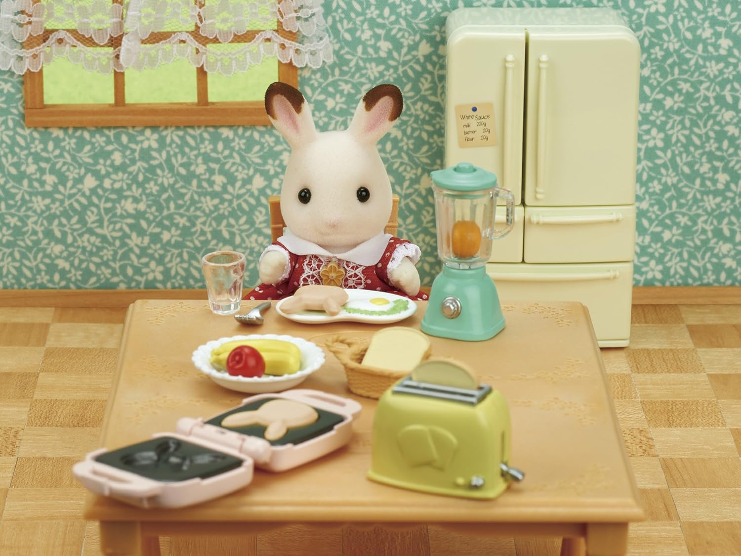 sylvanian families breakfast set