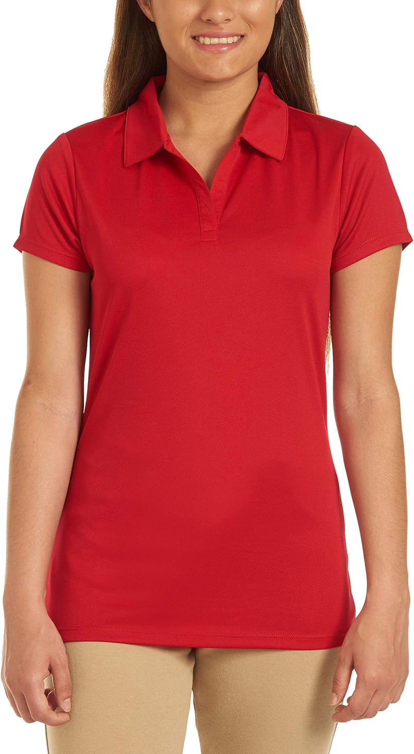 Nautica Junior's Uniform Short Sleeve Performance Polo at  Women’s Clothing store