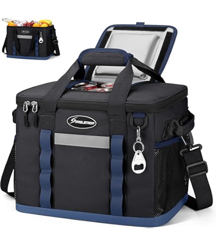 Bolsa Térmica Blanda , Con Capacidad Para 24 Latas, Resistente A Fugas Y Con Cremallera, Impermeable, Aislante, Ligera Y Portátil, Plegable Para Playa, Senderismo, Picnic, Camping Y Viajes. | US