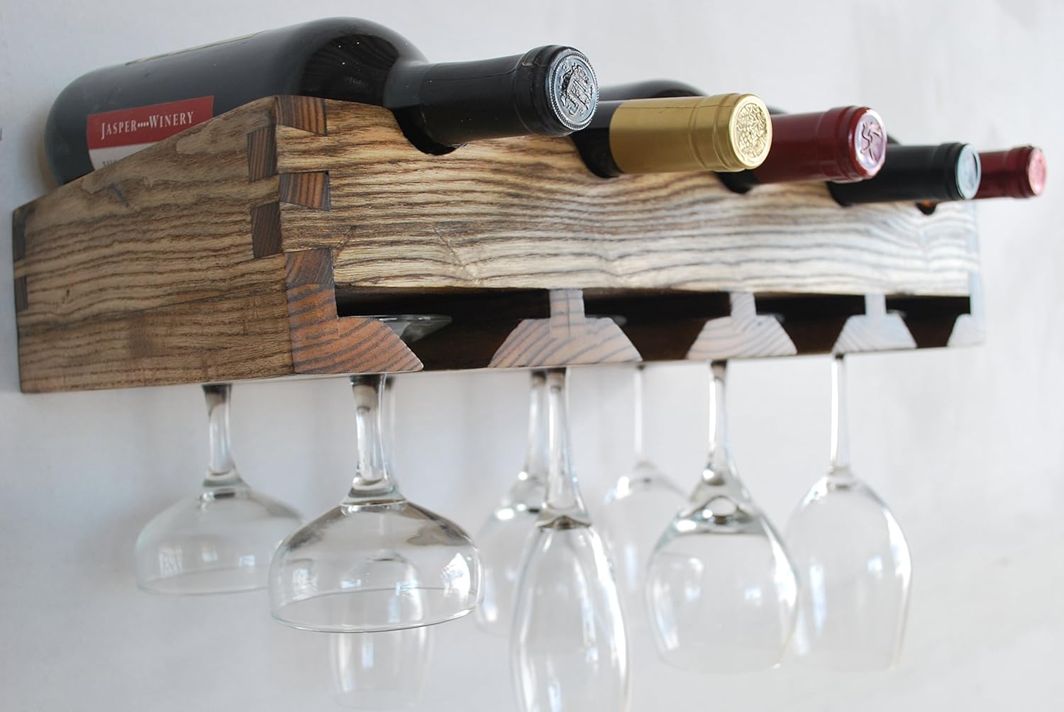 Rustic Wine Rack Handmade