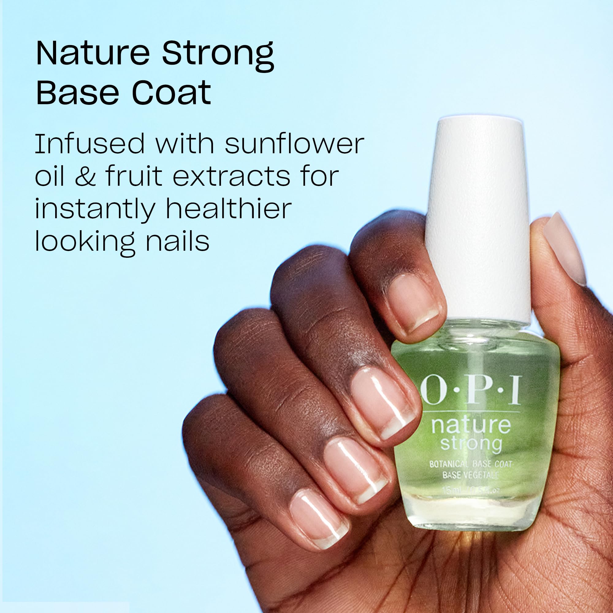 OPI Nature Strong For What It’s Earth | Sheer Soft Pink Crème Natural Origin Nail Polish | Plant Based, Vegan, Cruelty Free - Image 6