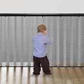 Banister Guard for Baby, 10 ft x 3.3 ft Safety Mesh Stair Railing Cover | Easy to install with included zip ties; durable black balcony safety netting helps cover gaps for kids and pets at home