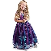 Little Adventures Purple Ice Princess Dress Up Costume - Machine Washable Child Pretend Play and Party Dress with No Glitter
