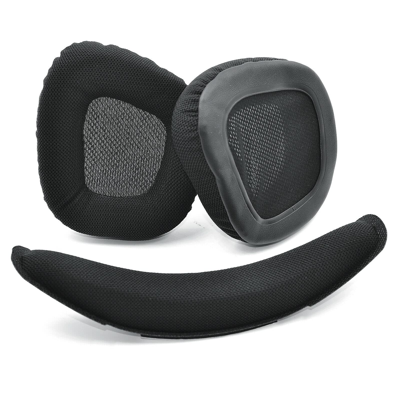 Upgrade Replacement Ear Cushion Headband Earpad Compatible with Corsair Void RGB Elite USB Premium Gaming Headset (Headband+Black Ear Pads)