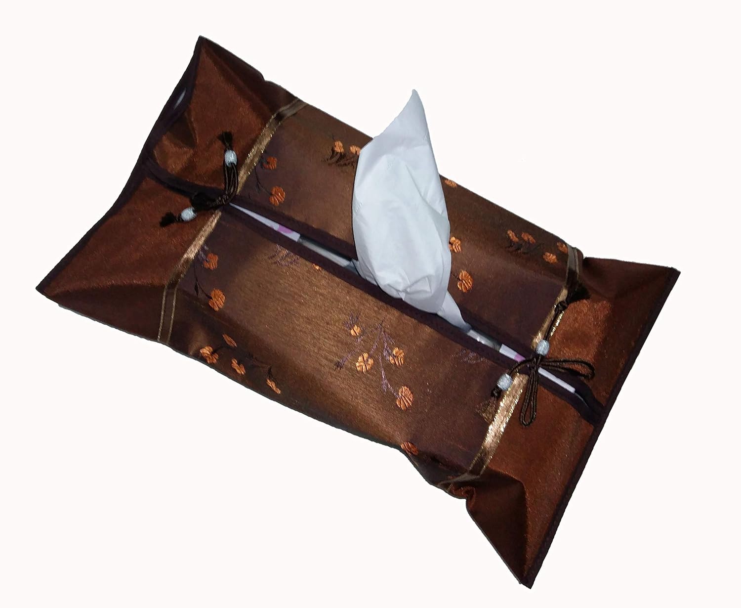Amazon Com Bellezasace Brown Silk Kleenex Rectangular Tissue Box