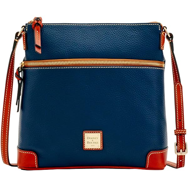 Dooney & Bourke Borsa A Mano Hobo Piccola In Pelle Pebble Grain - Borsa A Tracolla Zip Sac, Colore Nero, Taglia Unica, Made In USA, Pelle Morbida E Resistente
