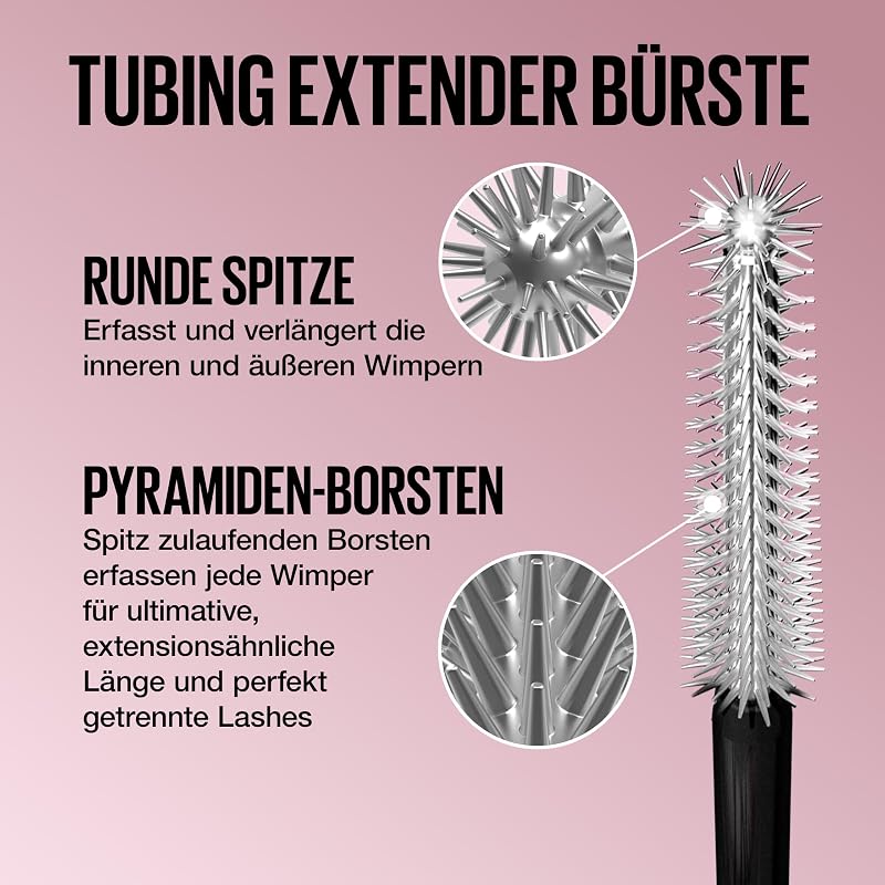 New York Sky Tubes Mascara, maximale Länge, Schwarz, 7,2 ml