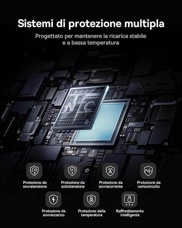 AC22 Mini Powerbank 10000mAh, PD 45W Power Bank Portatile con Cavo USB-C integrato, Batteria Esterna Ricarica Rapida per iPhone 17/16/15, Samsung S26/S25 Ultra, iPad, Pixel 10/9