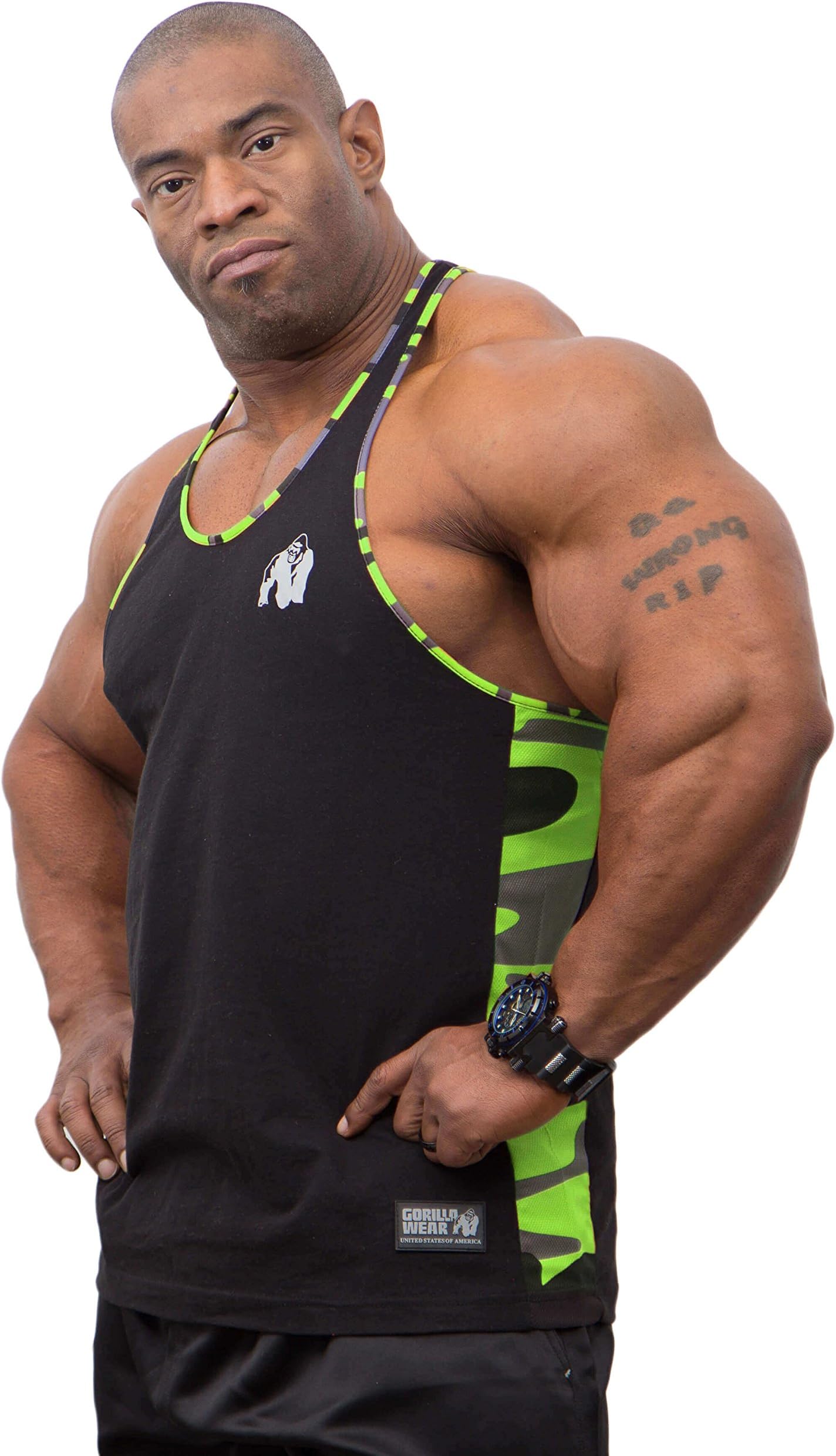 GORILLA WEAR Men's Sacramento Camo Mesh Tanktop