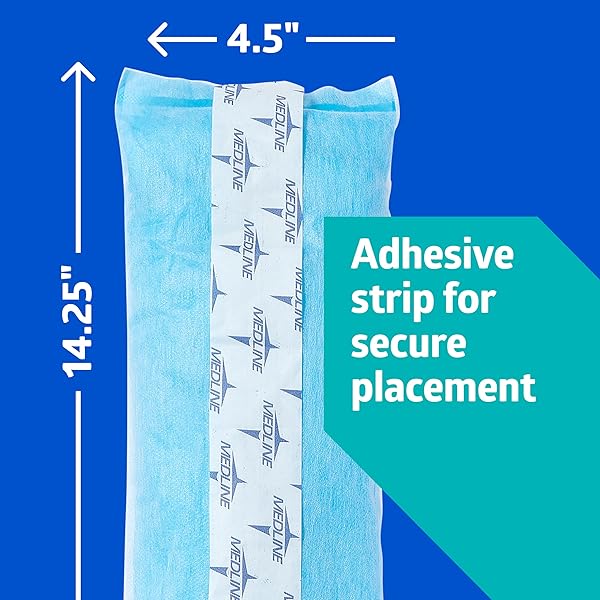 MEDLINE DELUXE PERINEAL COLD PACK WITH ADHESIVE STRIP, 4.5 INCHES X 14.25 INCHES, SOOTHES POSTPARTUM AREA, REGULAR ABSORBENCY, SINGLE USE, 1 EACH