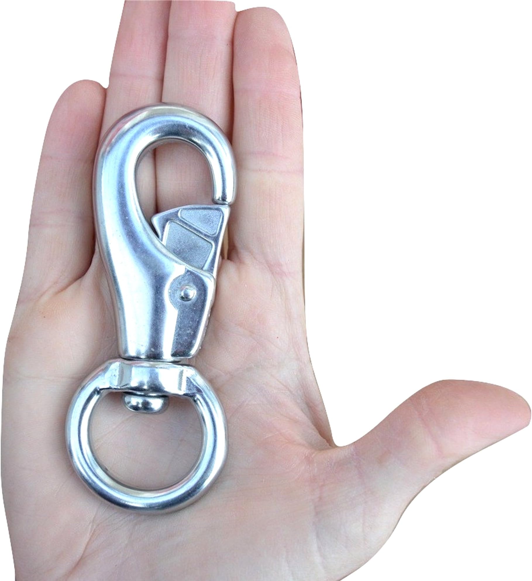 Hammock & Hanging Chair Swivel Hook Snap - 700 Lb Super Heavy Duty Weight Capacity - Stainless Steel , Rated for Indoor or Outdoor Use (2)