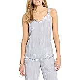 NIC+ZOE Women's Petite Pin Stripe Gauze Tank