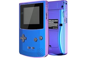 IPS Ready Upgraded eXtremeRate Chameleon Purple Blue Replacement Shell Full Housing Cover Buttons for Gameboy Color – Fit for