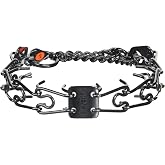 Herm Sprenger Black Small 16" x 2.25mm 12" Prong Training Collar, One Size
