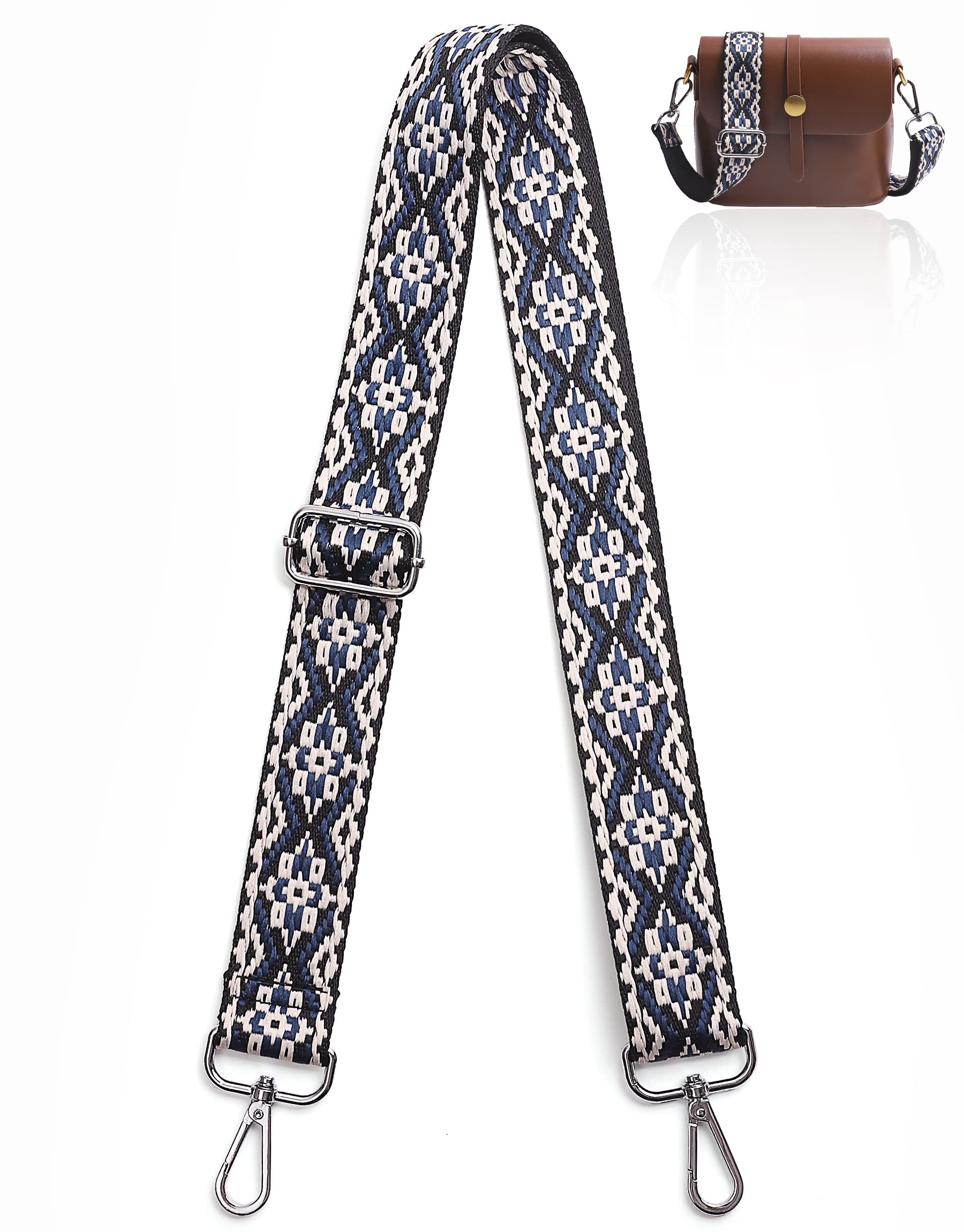 3.8cm Wide Shoulder Strap Adjustable Replacement Belt Crossbody Canvas Bag Handbag