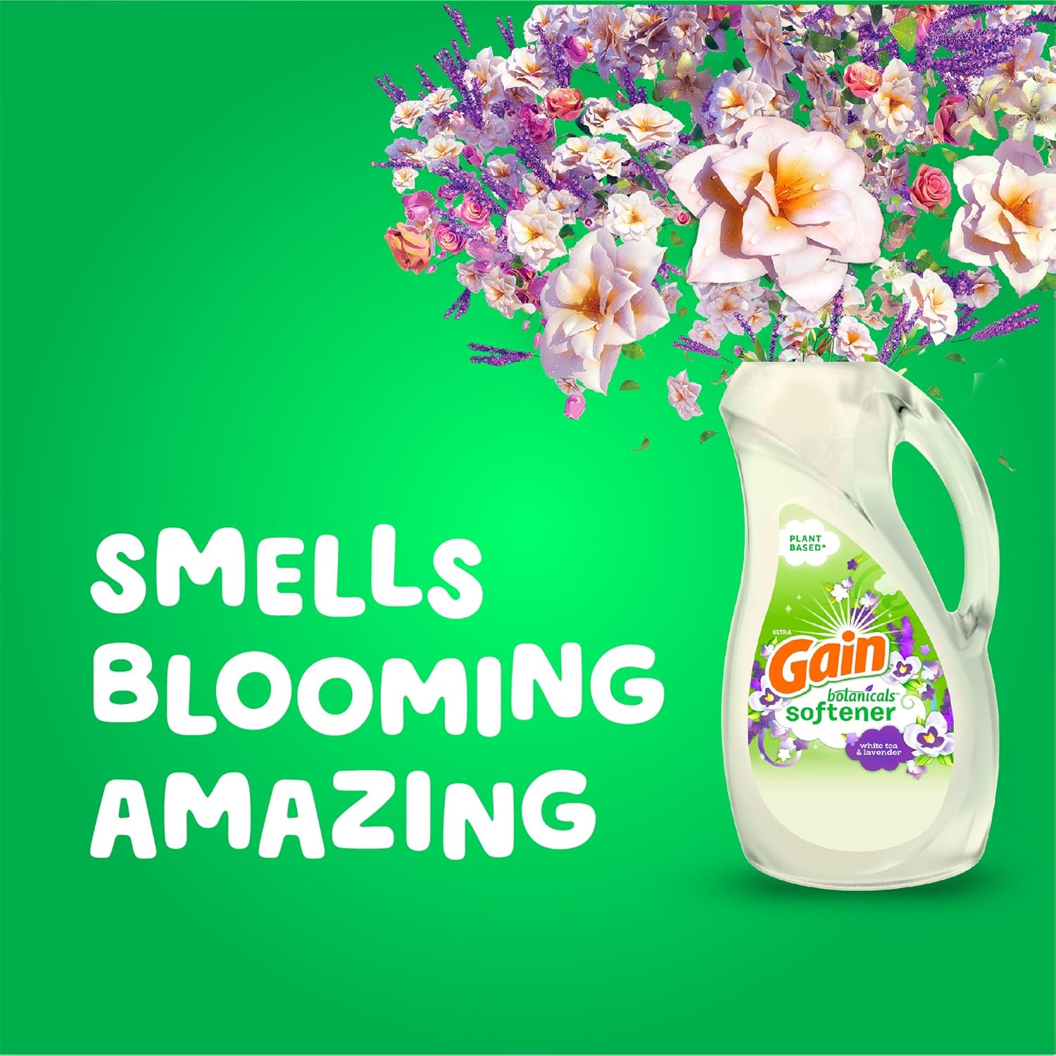 Gain Botanicals Liquid Fabric Conditioner (Fabric Softener), White Tea & Lavender, 44 Oz Bottles, Pack of 2, 96 Loads Total: Health & Personal Care