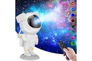 KATHLIGHTING Star Projector Night Lights,Tiktok Astronaut Nebula Galaxy Lights for Bedroom,Gaming Room Décor Aesthetic,Remote Control Timing and 360°Rotation Magnetic Head