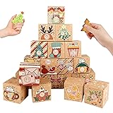 ONESING 24 Pcs DIY Christmas Advent Calendar Boxes