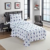 NORTHWEST Officially Licensed New York Rangers NHL Queen Size Sheet Set – Comfortable Bedding with Repeating Team Logos for Hockey Fans, Dorm & Game Day Spirit Rooms