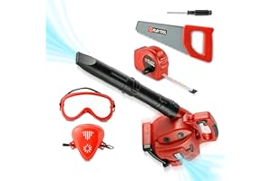 Toy Choi's Kids Leaf Blower - Toy Leaf Blower That Really Works with Tool Set, Pretend Play Series Construction Outdoor Preschool Gardening Kit for Boys & Girls Age 3-5 4-7