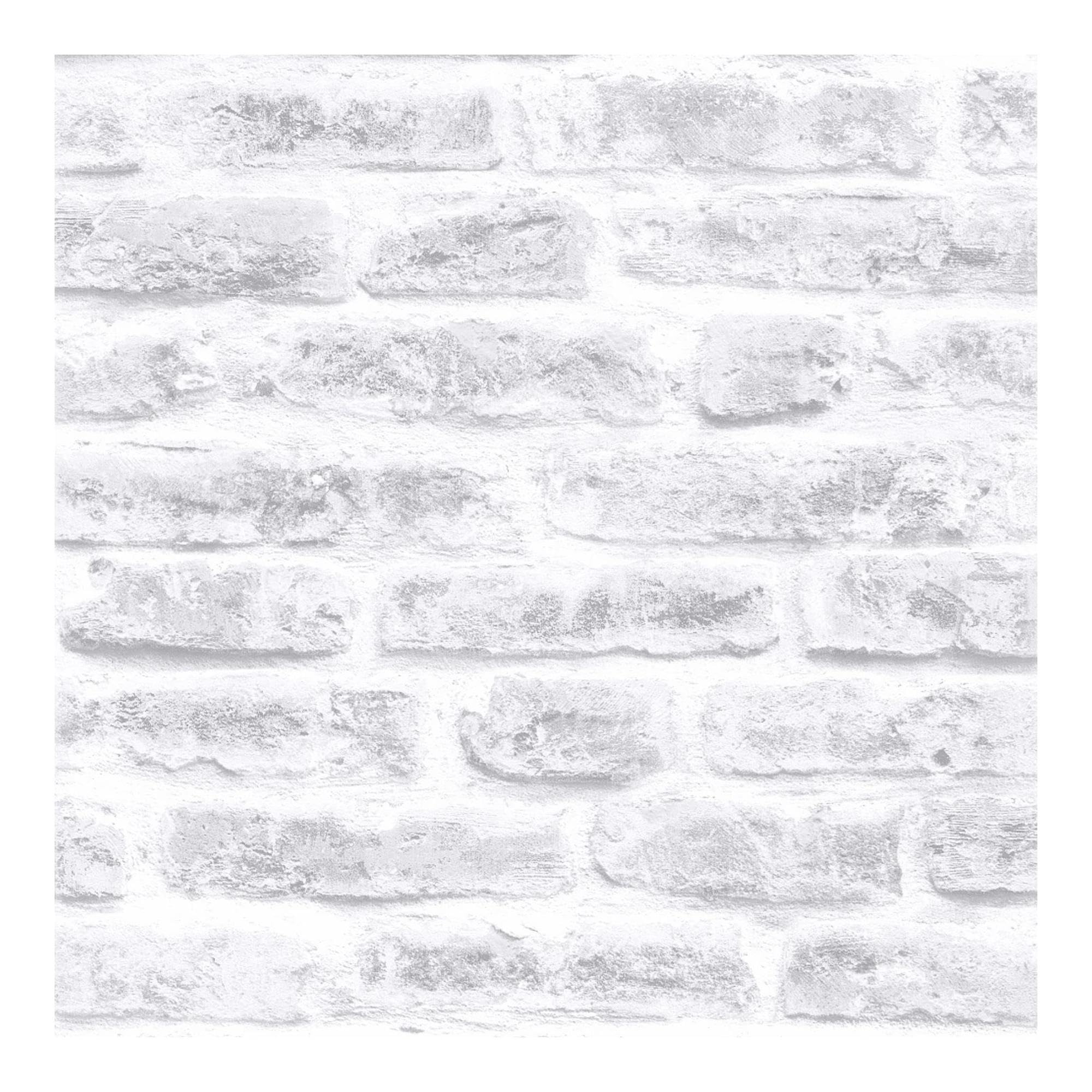 Superfresco Easy White Brick Wall 3D Effect Wallpaper | Paste the Wall | White Trees |Eco-Friendly