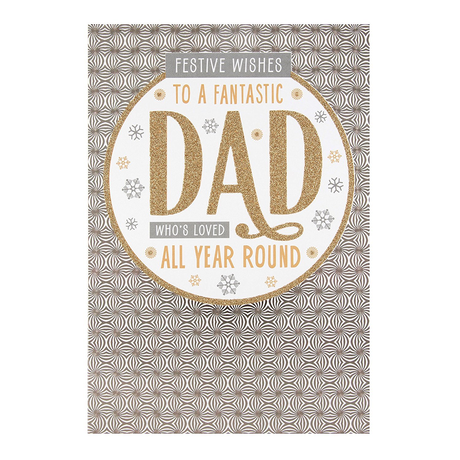 Hallmark Medium Dad "Festive Wishes" Christmas Card
