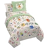 Jay Franco Harry Potter Twin Size Comforter Set - 5 Piece Bedding Includes Sheet Set & Pillow Covers - Super Soft Hogwarts Herbology Bedding