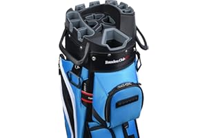 Founders Club 4th Generation Tour Series Club Lock Organizer Golf Cart Bag for Men with 14 Way Anti Rattle Divider Top- Free Snap On Rain Hood-Full Length Dividers