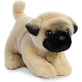 Aurora - Miyoni - 10" Pug Pup, Tan/Black