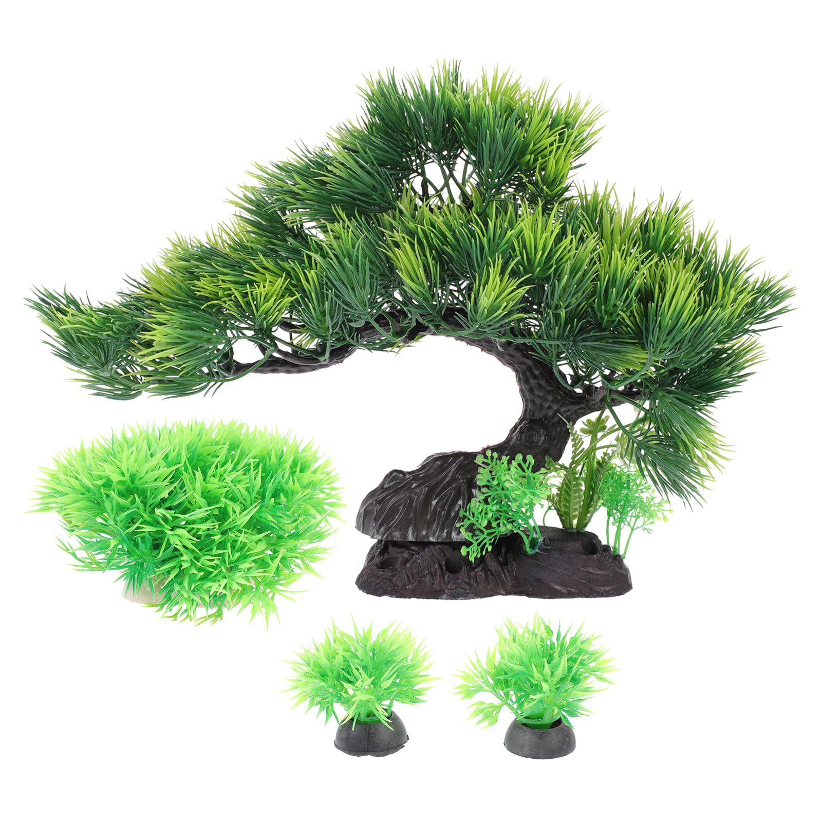 POPETPOP Fish Tank Decorations Artificial Aquarium Tree Decorations Fake Plants for Aquarium Bonsai Tree Decor for Fish Tank