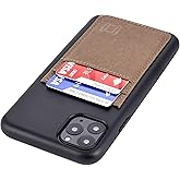 Dockem BIO Wallet Case for iPhone 11 Pro Max: Friendly Materials, Magnetic Mounting & 2 Credit Card Holder Slots (6.5" M2B, Black & Tan)
