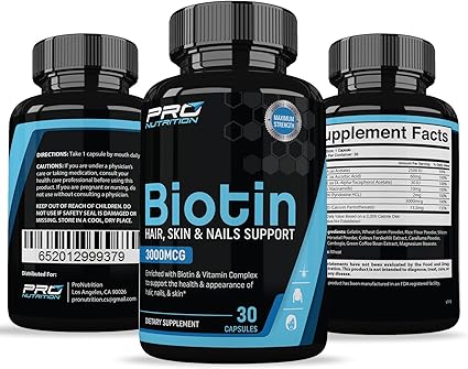 Amazon Com Biotin Hair Growth Vitamin Supplement Grow Fuller