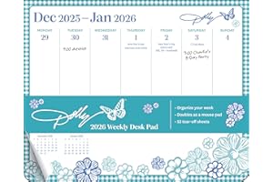 Dolly Parton 2026 Weekly Desk Pad Calendar