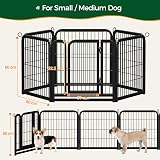 Yaheetech Lightweight 6 Panel Dog Playpen 60cm Portable Exercise Fence view 4