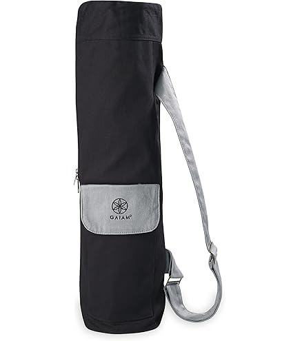 Sac à Tapis De Yoga UDANA Grand Format Gris – 3 Poches, Réglable, Pour Tapis épais