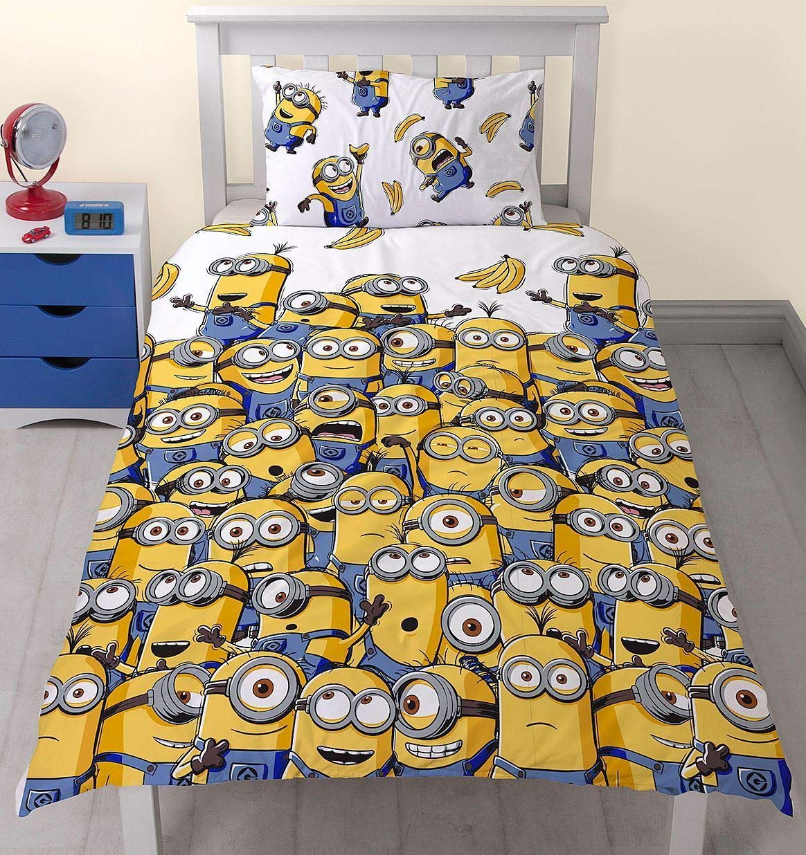 Despicable Me Minions Banana Single Panel Duvet Quilt Cover Bedding Set